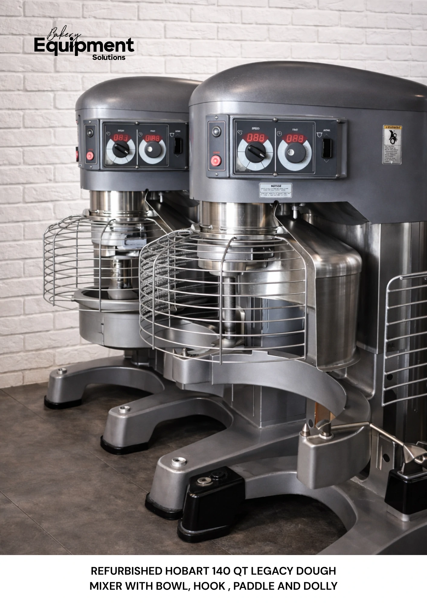 refurbished hobart 140 qt legacy dough mixer
